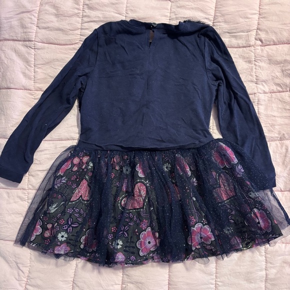 Dollie & Me Navy and Pink Kids Dress - Picture 2 of 3